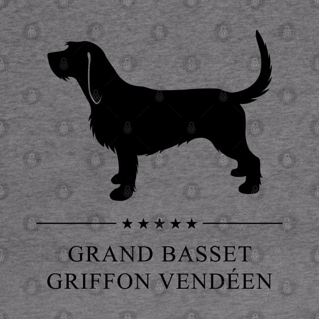 Grand Basset Griffon Vendeen Black Silhouette by millersye